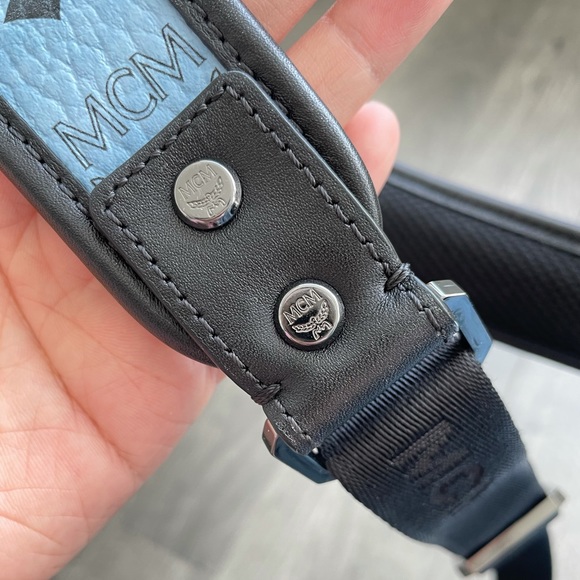 ❌SOLD Authentic MCM Visetos Studded Dual Backpack - Picture 4 of 8